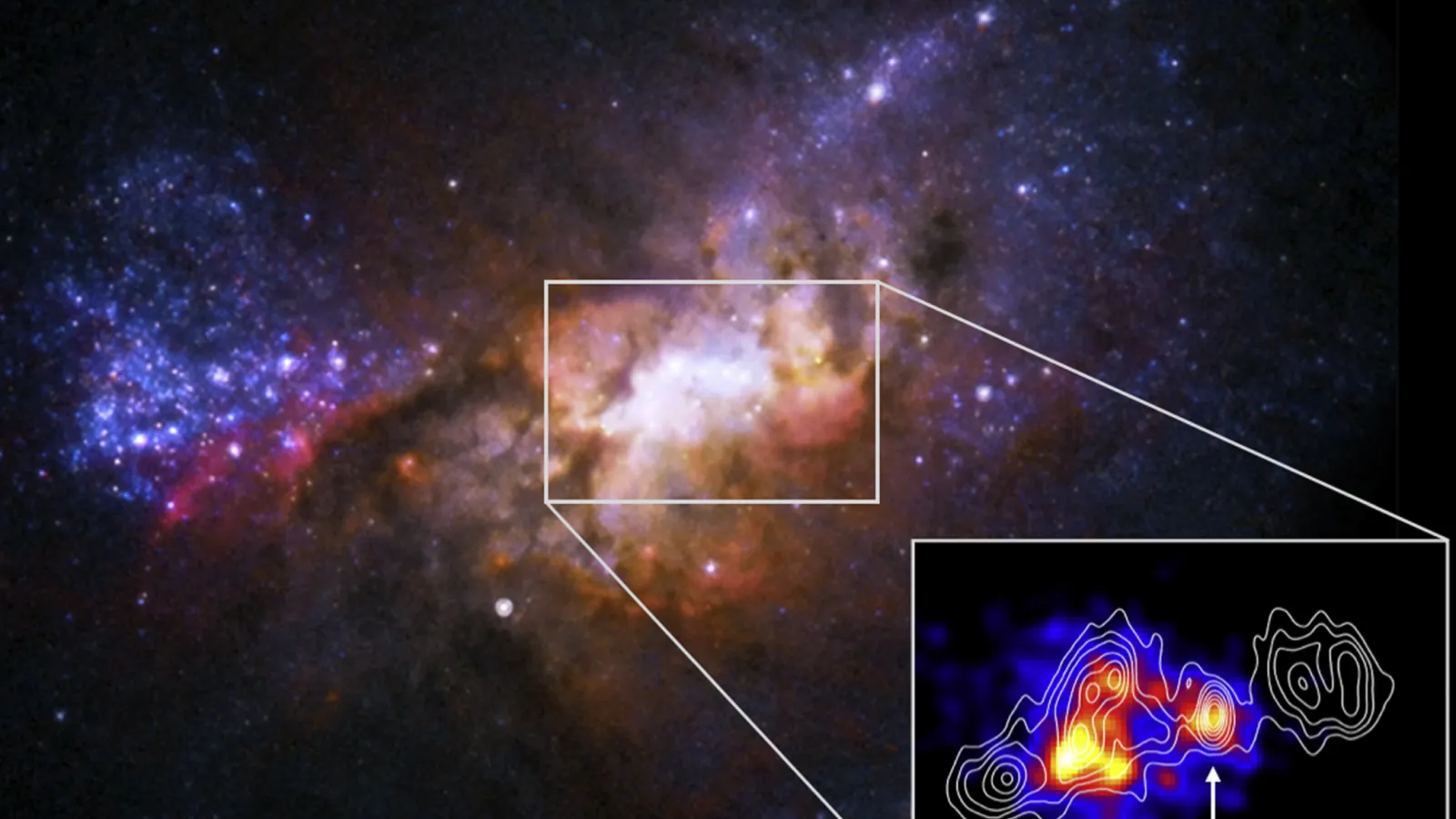 HST/Chanda composite image of Hen 2-10